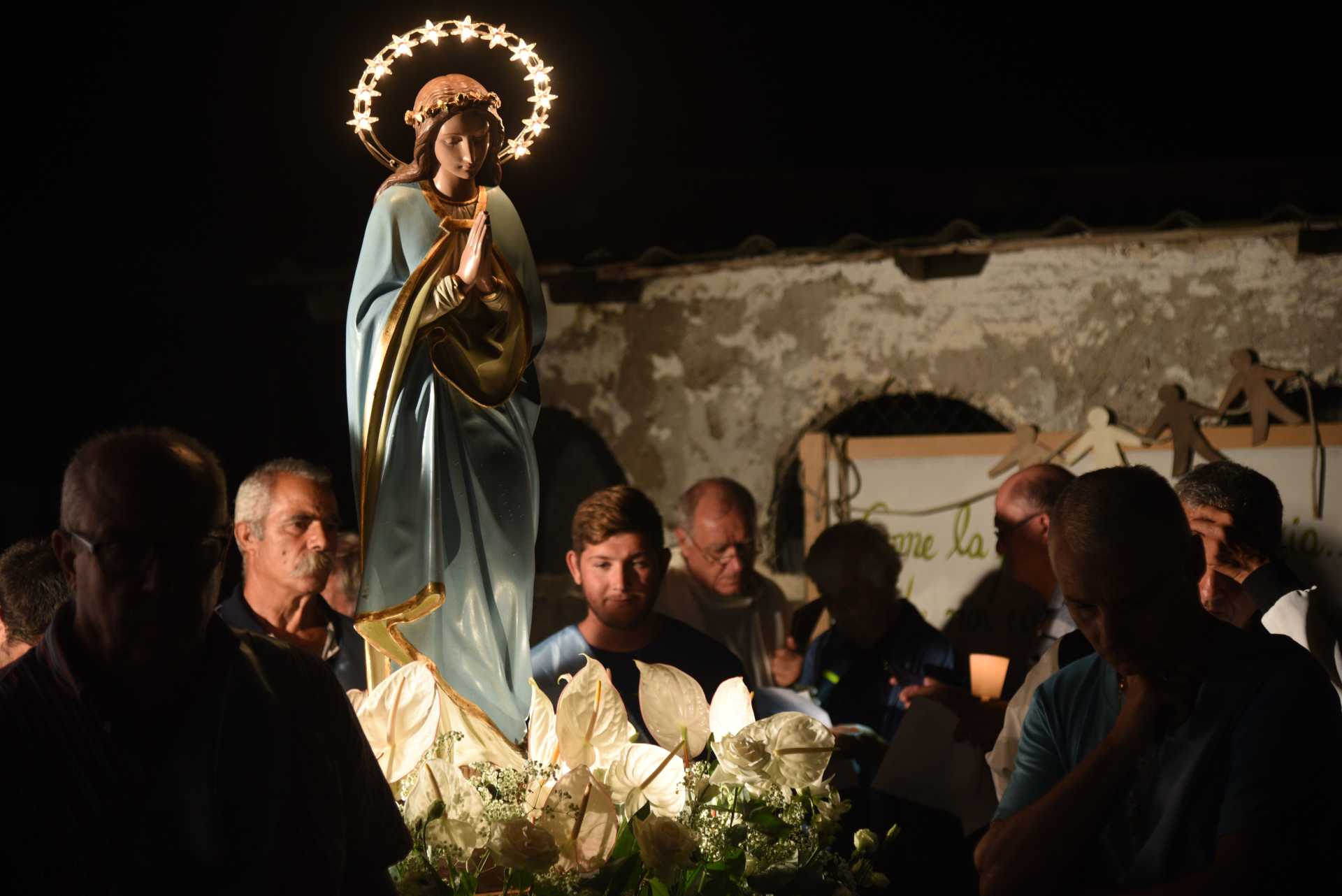 La processione dell''Assunta all''Idroscalo